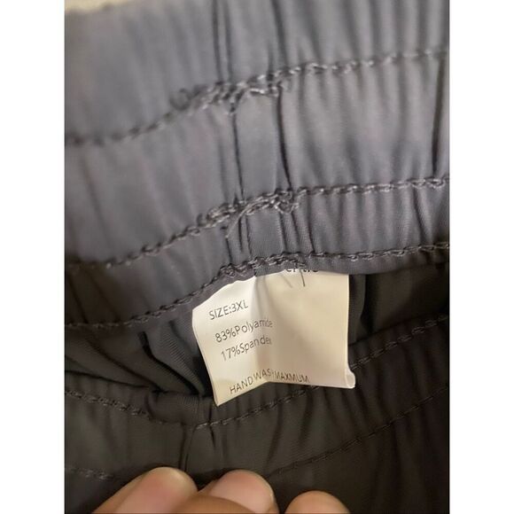 New Sport Grey Quick Dry Athletic Jogger Pants Zipper Pockets Size 3X NWOT - Picture 4 of 5